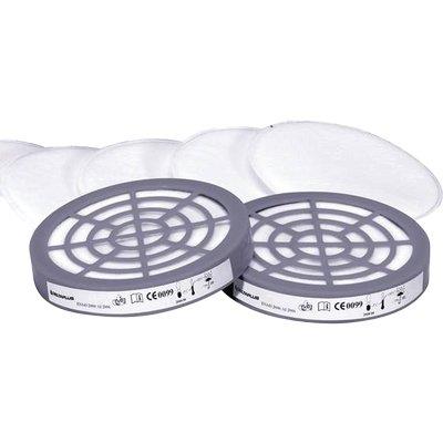 Filtro x Respiratore a Maschera M6400 Deltaplus M6000 Pre P2 Cf=pz 6 + 2 Adattatori Filtro x Respiratore a Maschera M6400 Deltaplus M6000 Pre P2 Cf=pz 6 + 2 Adattatori