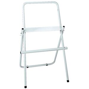 Porta Rotolo Carta Asciugamani a Pavimento Acciaio Vern Bianco CM 46 H.cm 92