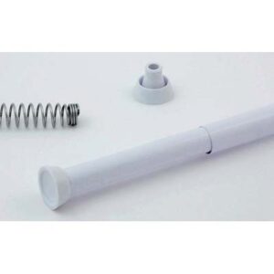 Tubo Reggitenda Estensibile x Doccia Alluminio Bianco MM 25 CM 75/120