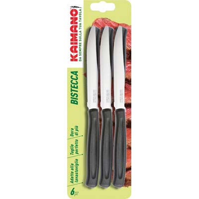 Coltello Bistecca Dinamik Kaimano Manico Plt Nero/inox CM 11,5 Cf=pz 6 Coltello Bistecca Dinamik Kaimano Manico Plt Nero/inox CM 11,5 Cf=pz 6