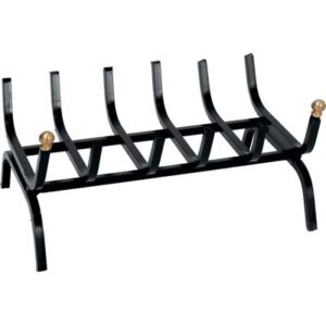 Brucialegna x Camino Ferro Battuto + Pomi Ottone CM 30