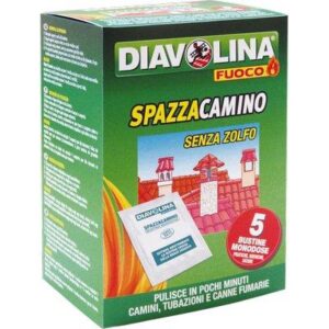 Antifuliggine Spazzacamino Bustine Diavolina Fuoco GR 50 Cf=pz 5