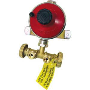 Centralina Mini x 2 Bombole Gas Gpl Regolatore Bp Kg/h 7 + Staffa + Tasselli