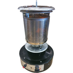 Bruciatore Stufa Gas Gpl Short Round Patio Domus Nero KW 11 H.cm 135