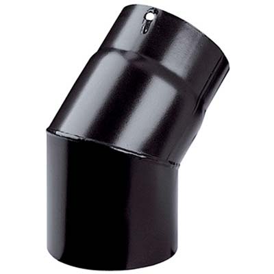 Gomito Legna 45° Plus Nero Opaco Save CM 12