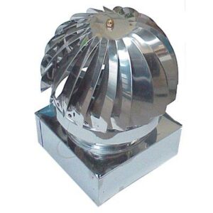 Ventolino Girevole Base Quadra INOX Aisi 304 CM 32X42