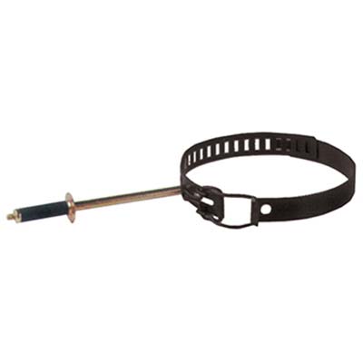 Collare Reggitubo Classic Nero Opaco CM 10/15 + Tassello