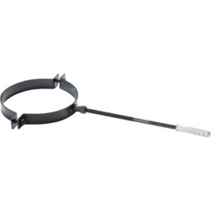 Collare Reggitubo Pellet Nero Opaco Save CM 10 + Tassello