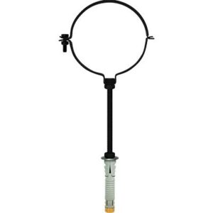 Collare Reggitubo Pellet Nero Opaco Friulsider CM 10 + Tassello