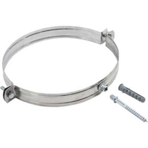 Collare Reggitubo Acciaio INOX Aisi 304 CM 10 + Tassello