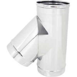 Tubo a Tee 135° Mmf Acciaio INOX Aisi 304 CM 20