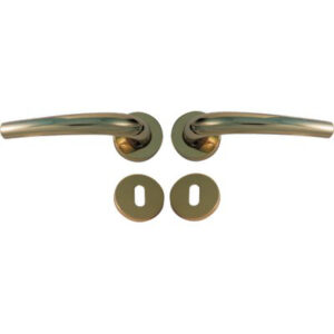 Maniglia Torino Ottone Rosetta Foro Patent Zama Ottone Lucido Q8 Cf=pz 2