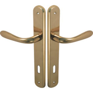 Maniglia Goccia Ottone Placca Foro Patent Zama Ottone Lucido Q8 I.mm 90 Cf=pz 2