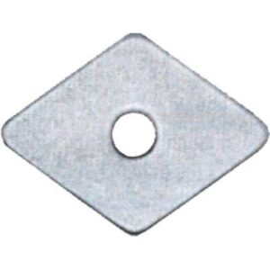 Rondella Tirafondo Romboidale Ppl MM 27X27 Foro MM 6,0 Cf=pz 100
