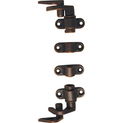 Accessori in Kit Serratura ad Aste Rotanti Zama Bronzata 2 GANCI+2 CAVALLOTTI+2 Perni Accessori in Kit Serratura ad Aste Rotanti Zama Bronzata 2 GANCI+2 CAVALLOTTI+2 Perni