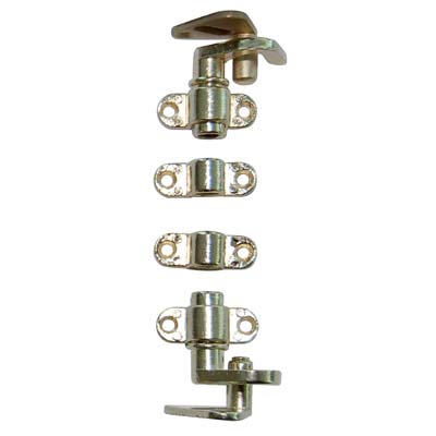 Accessori in Kit Serratura ad Aste Rotanti Zama Ottonata 2 GANCI+2 CAVALLOTTI+2 Perni Accessori in Kit Serratura ad Aste Rotanti Zama Ottonata 2 GANCI+2 CAVALLOTTI+2 Perni