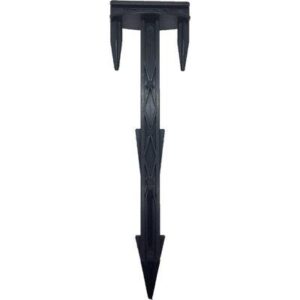 Picchetto Chiodo Blocca Telo Stars Pa Nero Dentato MM 45X25 H.cm 16,5 Cf=pz 100