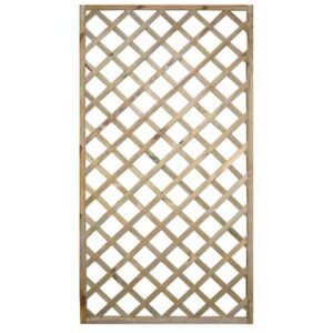 Pannello Grigliato Legno Euro Pino Impregnato Cornice MM 45X30 CM 120X180