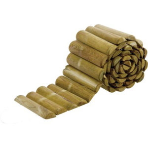 Bordura Aiuola a Rotolo Legno Euro Pino Impregnato CM 180 H.cm 20