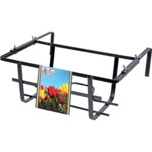 Balconiera Tulipano Regolabile Ferro Battuto Vern Nero CM 40X22 H.cm 15