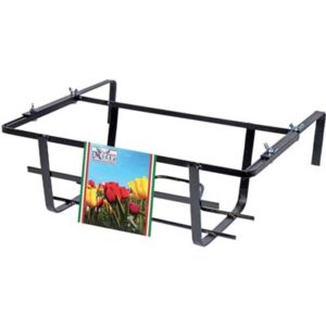 Balconiera Tulipano Regolabile Ferro Battuto Vern Nero CM 50X22 H.cm 15