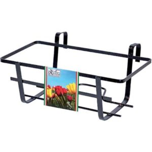 Balconiera Geranio Fissa Ferro Battuto Vern Nero CM 50X28 H.cm 18