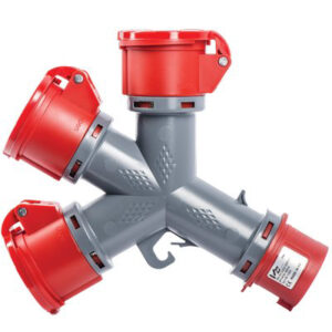 Adattatore Multi Spina Rossa Presa Rossa 1355 Vb 3P+T 16A IP44