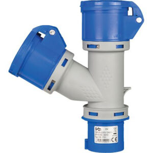 Adattatore Doppio Spina Blu-presa Blu 1751 Vb 2P+T 16A IP44
