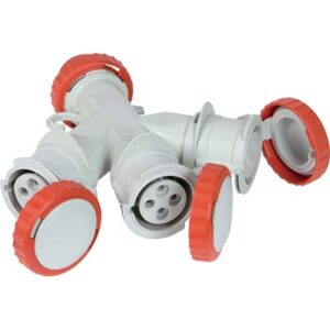Adattatore Multiplo Spina Rossa – Presa Rossa Fme 3P+T 16A IP44