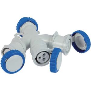 Adattatore Multiplo Spina Blu Presa Blu Fme 2P+T 16A IP44