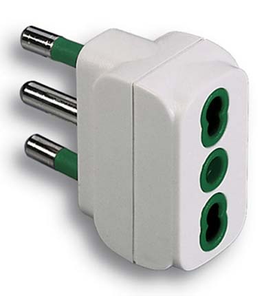 Adattatore 16A-16A Bipasso Fme Bianco 2P+T 16A Adattatore 16A-16A Bipasso Fme Bianco 2P+T 16A