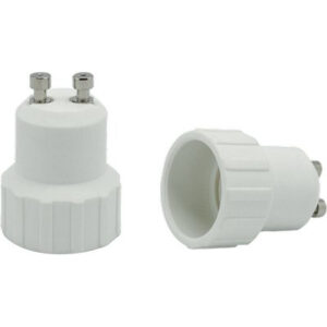 Adattatore Lampada GU10-E14 Electarline Termoplastico Bianco