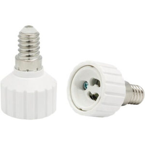 Adattatore Lampada E14-GU10 Electarline Termoplastico Bianco