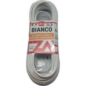 Cavetto Acciaio Ottonato Bianco MM 4,5 MT 20