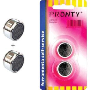 Aeratore Rubinetto Self Pronty Ottone Cromato M24X1 Cf=pz 2