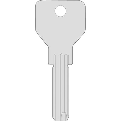 Chiave Punzonata Cisa 00670.01 Originale Ottone Nichelato CS146