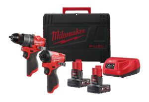 Kit M12 FUEL™ Trapano con percussione + Avvitatore ad impulsi 1/4″ hex (12V) Kit M12 FUEL™ Trapano con percussione + Avvitatore ad impulsi 1/4″ hex (12V)